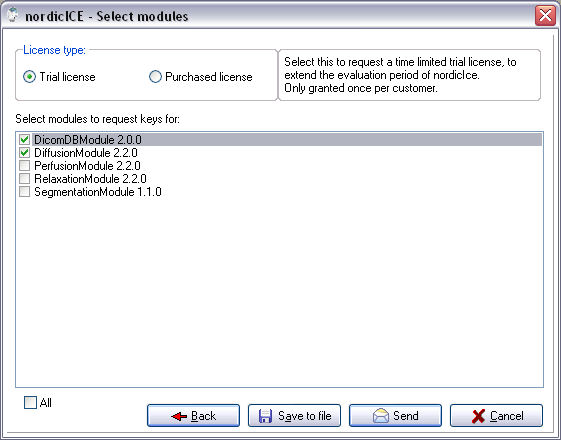 nordicICE - Select modules