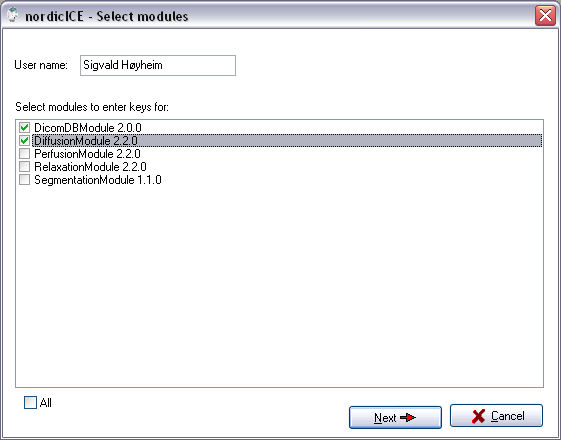 nordicICE - Select modules