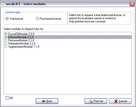 nordicICE - Select modules